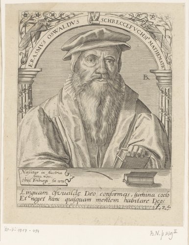 Serie portretten van vijftiende- en zestiende-eeuwse geleerden by Robert Boissard