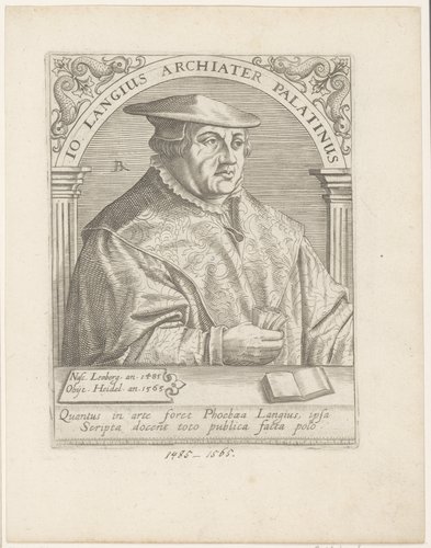 Portret van Johannes Lange by Robert Boissard