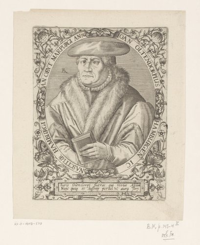 Portret van Johann Oldendorp by Robert Boissard
