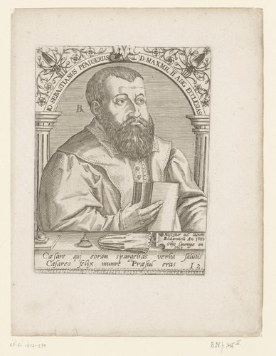 Portret van Johann Sebastian Pfauser by Robert Boissard