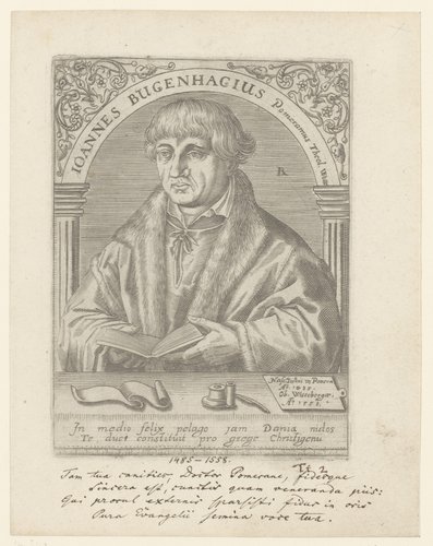 Portret van Johannes Bugenhagen
