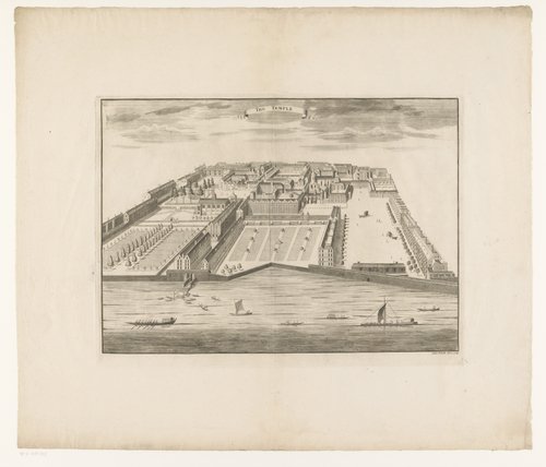 Gezichten op gebouwen in Londen