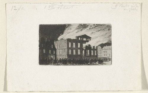Brand in Museum Boijmans, 1864