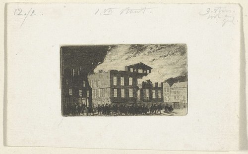 Brand in Museum Boijmans, 1864