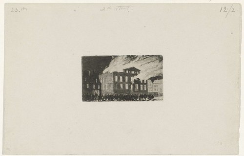 Brand in Museum Boijmans, 1864