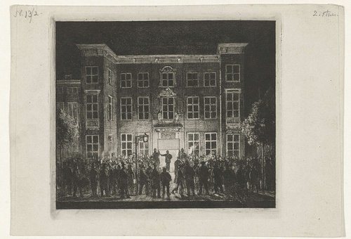 Begrafenis van de Delftsche academie, 30 juni 1864