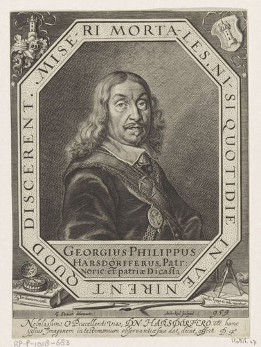 Portret van Georg Philipp Harsdörfer