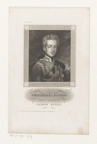 Portret van Ferdinand-Philippe hertog van Orléans