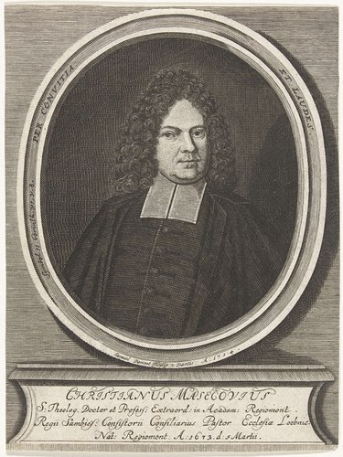 Portret van de protestantse theoloog Christian Masecovius