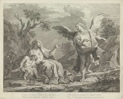 Hagar en Ismaël in de woestijn