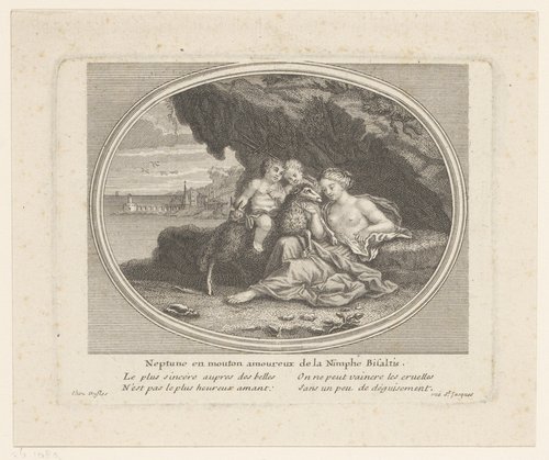 Neptune en mouton amoureux de la Nimphe Bisaltis.