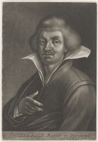 Portret van de schilder Paul Kolb