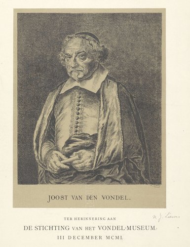 Portret van Joost van den Vondel