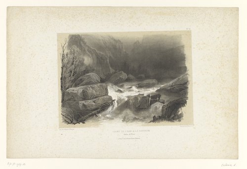 Twaalf gezichten in Lauterbrunnen en Meiringen by Alexandre Calame