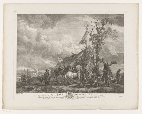 Prenten naar schilderijen door Philips Wouwerman