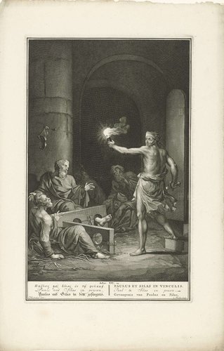 Paulus en Silas in de gevangenis