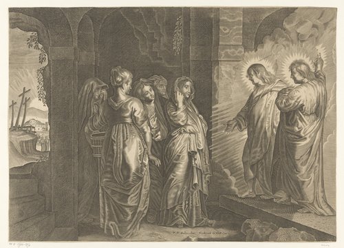 Heilige vrouwen bij het graf van Christus