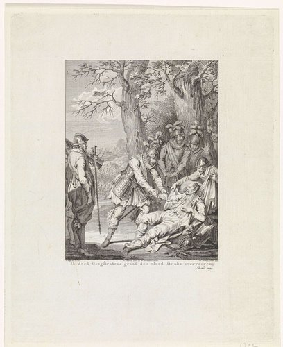 Dood van de graaf van Hoogstraten, 1568 by Theodoor Koning