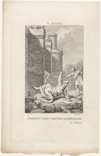 Josephus wordt gekwetst te Jerusalem by Theodoor Koning
