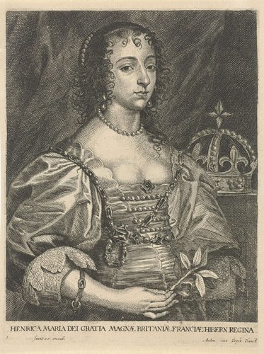Portret van Henrietta Maria van Bourbon, koningin van Engeland