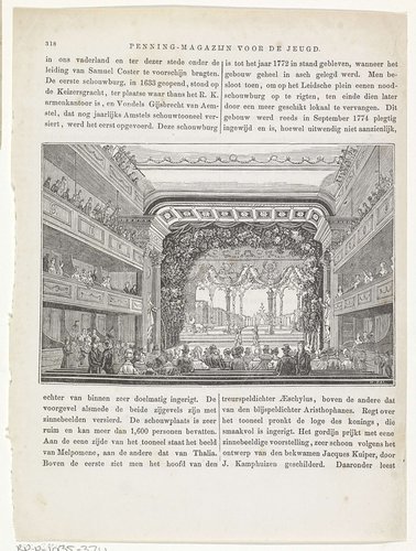 Interieur van een schouwburg