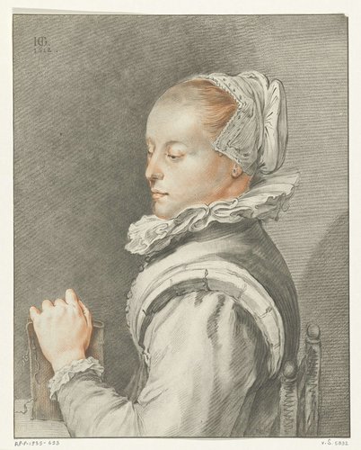 Portret van Maria Tesselschade Roemers Visscher