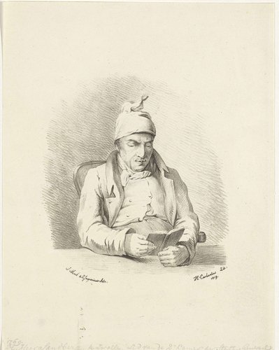 Portret van A. Sandberg by Hermanus Carbentus