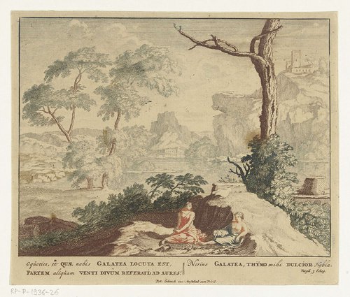 Scènes uit Vergilius dichtbundel Bucolica