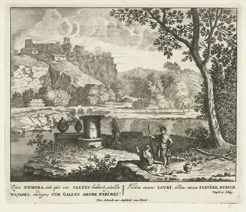 Scènes uit Vergilius dichtbundel Bucolica