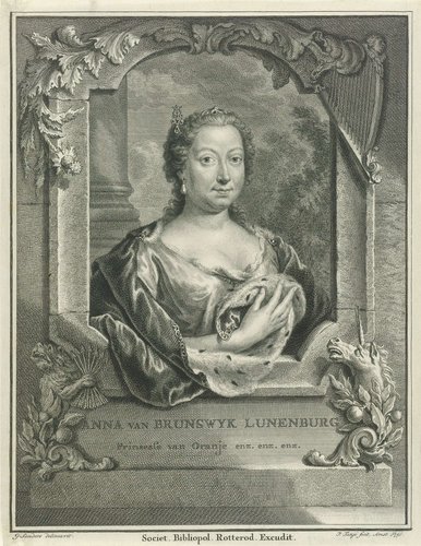Portret van Anna van Hannover by Pieter Tanjé