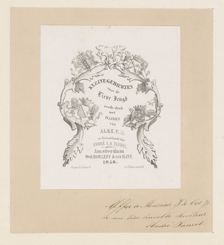 Ornamentele omlijsting met wapenschilden by André Symphorien Barreau Taurel