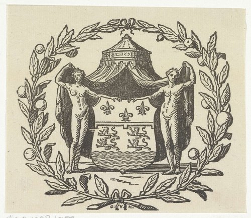 Wapen met vier leeuwen en watergolven
