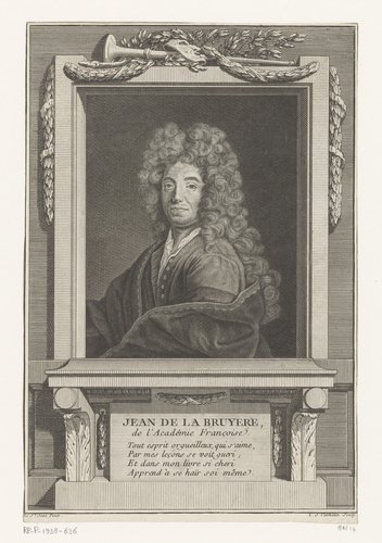 Titelpagina voor: La Bruyère, Jean de. Les Caractères de Théophraste et de La Bruyère, avec des notes par M. Coste, 1765