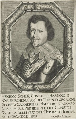Portret van Heinrich Schlick by Cornelis Meyssens