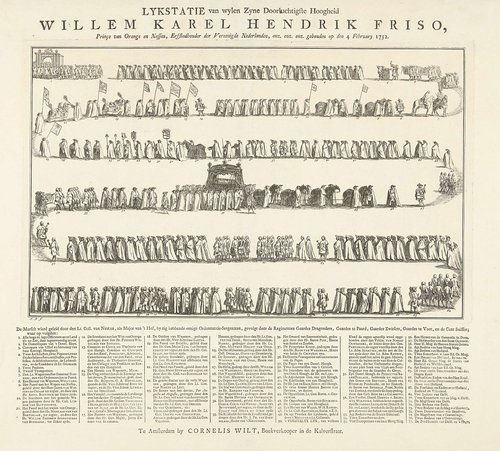 Lykstatie van (...) Willem Karel Hendrik Friso, prince van Orange en Nassau, (...) gehouden op den 4 February 1752