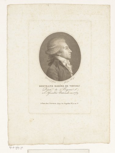 Portret van Bertrand Barère de Vieuzac