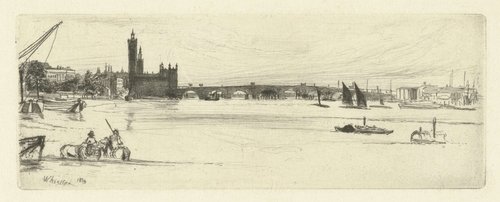 Sixteen etchings of scenes on the Thames and other subjects by James Abbott McNeill Whistler