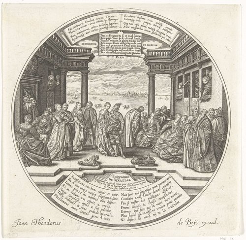 Het Venetiaanse Bal of de bruiloft van Antenor by Johann Theodor de Bry