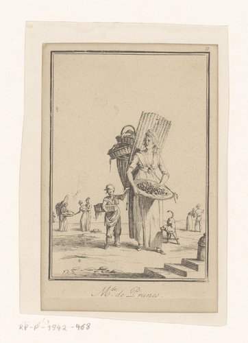 Straatverkopers en dienstverleners