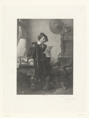 Rembrandt in zijn atelier