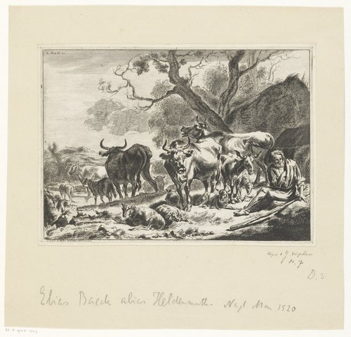 Landschappen met vee en herders
