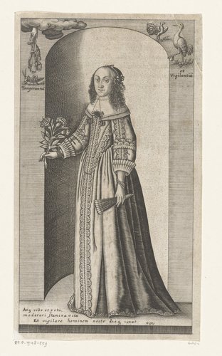 Portret van Clara Augusta von Braunschweig-Wolfenbüttel