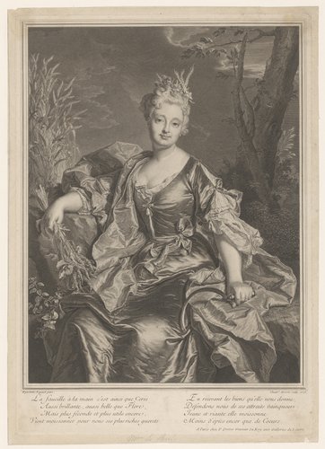 Portret van Marguerite Henriette de La Briffe Le Bret als Ceres
