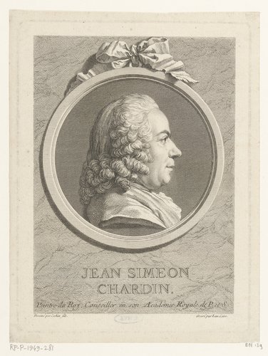 Portret van Jean Baptiste Siméon Chardin