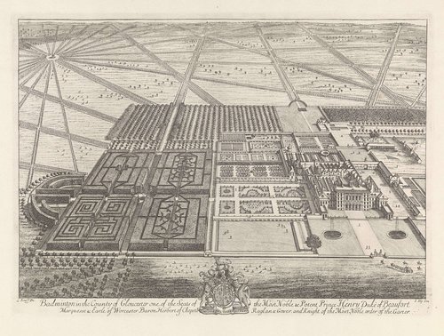 Badminton in the Country of Gloucester one of the Seats of the Most Noble & Potent Prince Henry Duke of Beaufort, Marquesse & Earle of Worcester