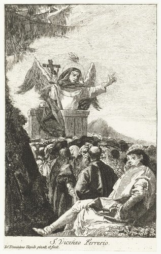 S. Vicenzo Ferrerio by Giovanni Domenico Tiepolo