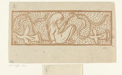 Meisje met narcissen by Lucien Pissarro