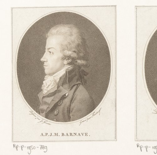 Portret van Antoine Pierre Joseph Marie Barnave