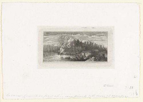 La Sainte Famille à la perche by Rodolphe Bresdin