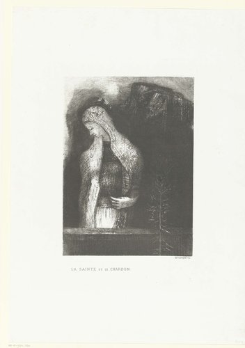 De heilige en de distel by Odilon Redon